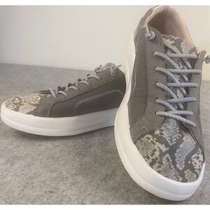 Hey Dude Karina Silver‎ Python Slip-On Sneakers Women's Size 9